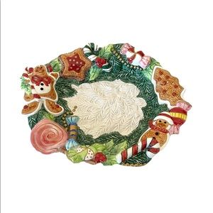fitz and floyd sugar plum Christmas Serving Plate